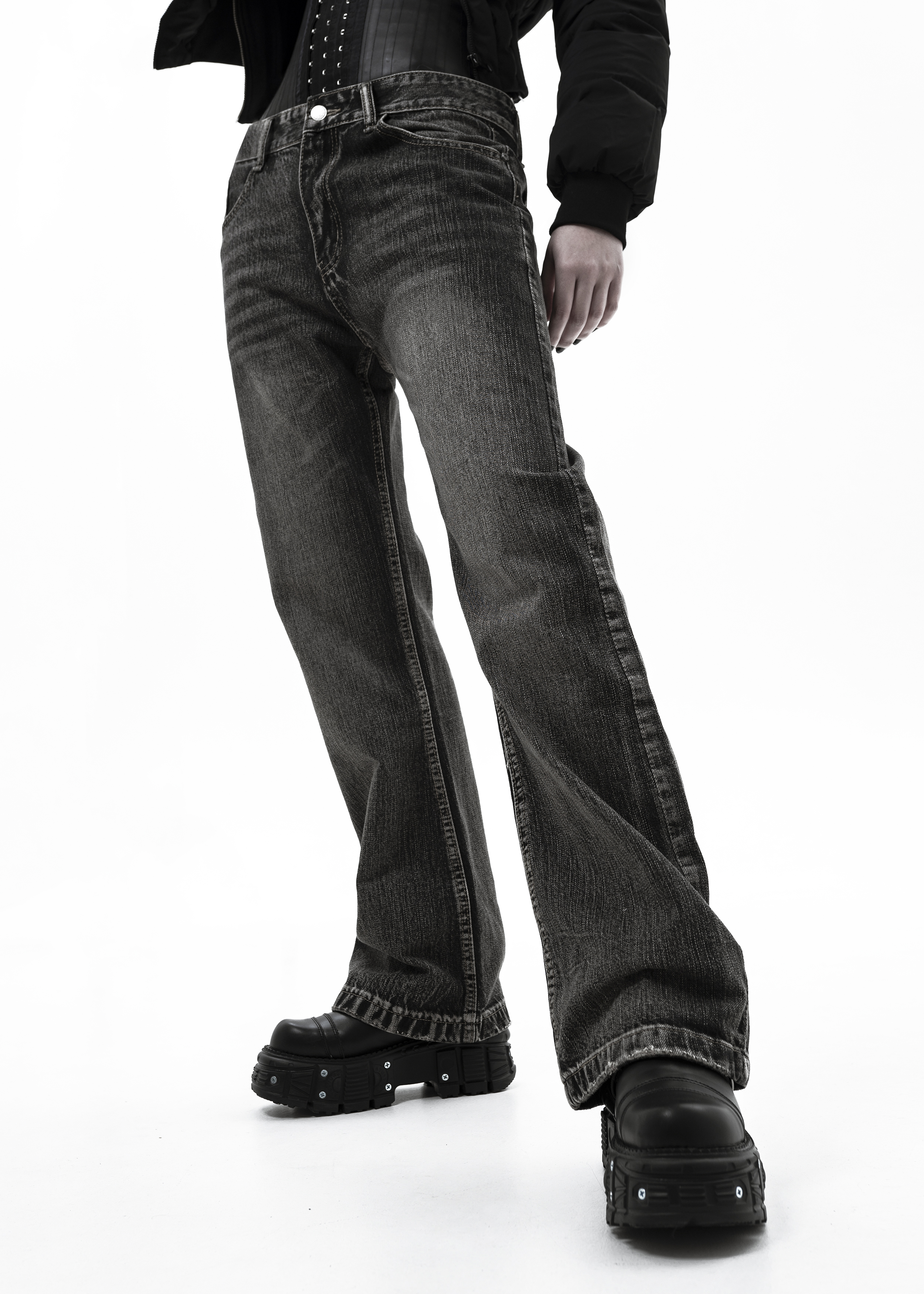 Джинсы «Skins black» - 4