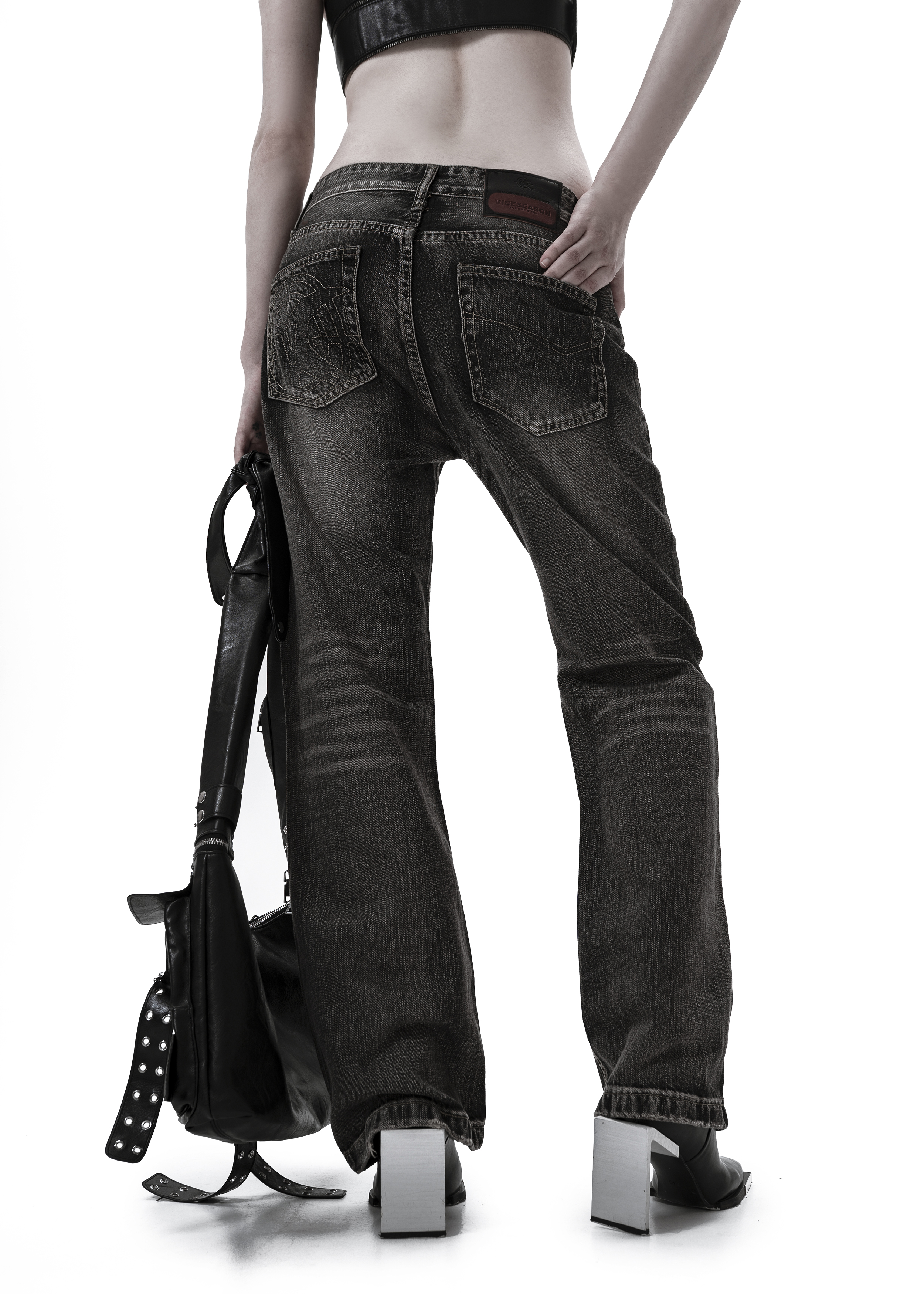 Джинсы «Skins black» - 7