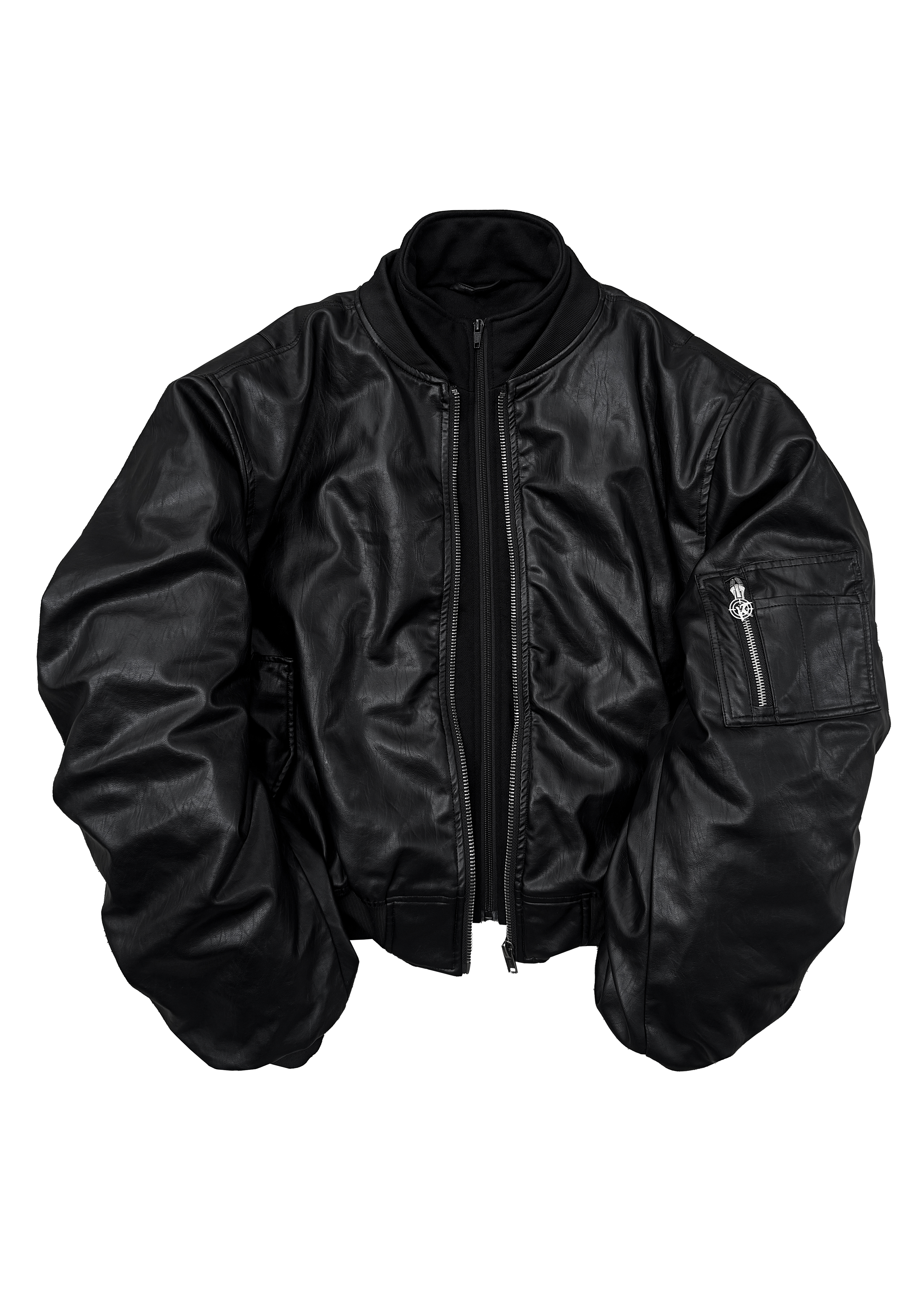 Кожаный бомбер «OPG» - 1