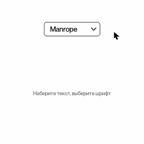 Превью настройки шрифта на своём тексте