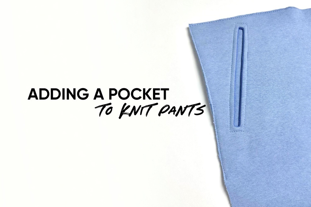 Adding a pocket to knit pants