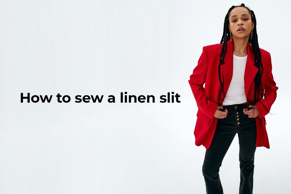 How to sew a linen slit