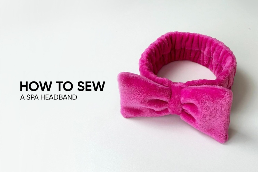 How to sew a spa headband
