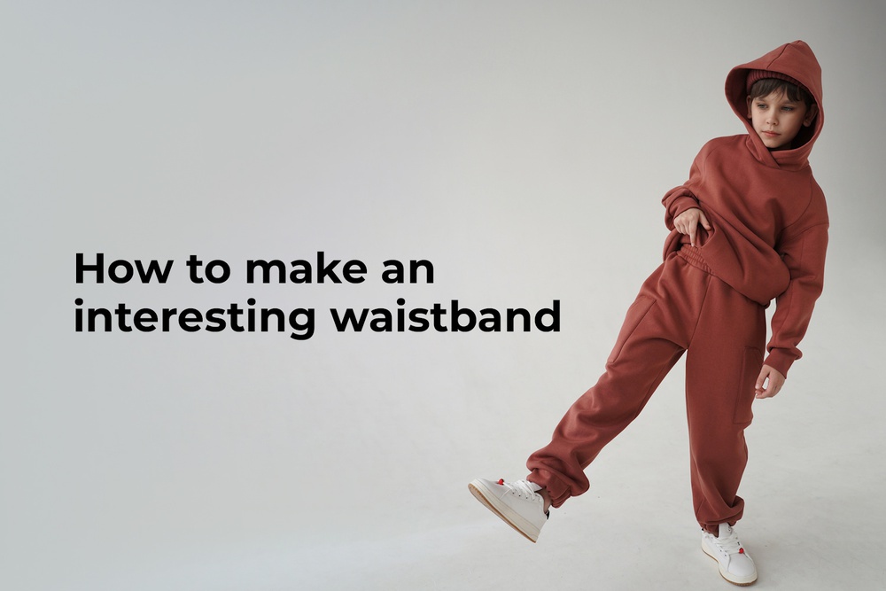 How to make an interesting waistband finish on a pair of knit pants