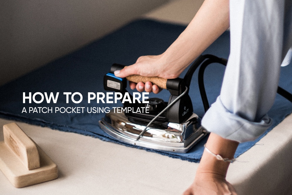 How to prepare a patch pocket using a template