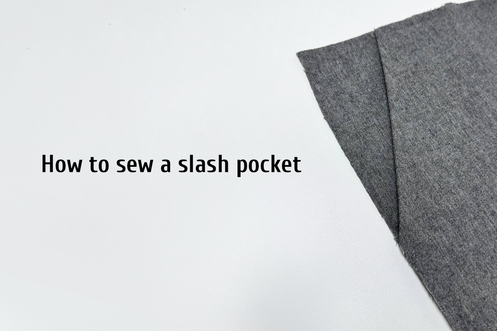 How to sew a slash pocket