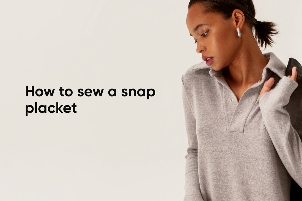 How to sew a snap placket