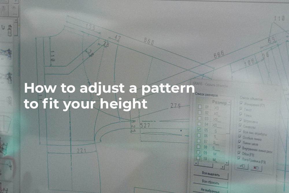 How to adjust a pattern to fit your height