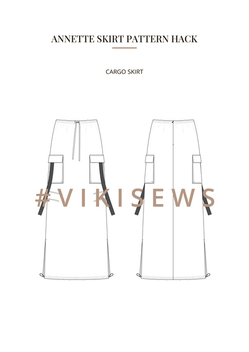 Annette skirt pattern hacking guide