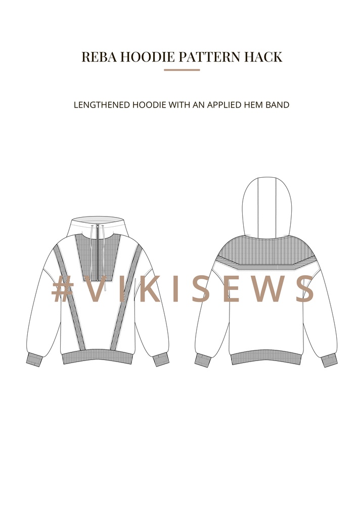 Reba hoodie pattern hacking guide