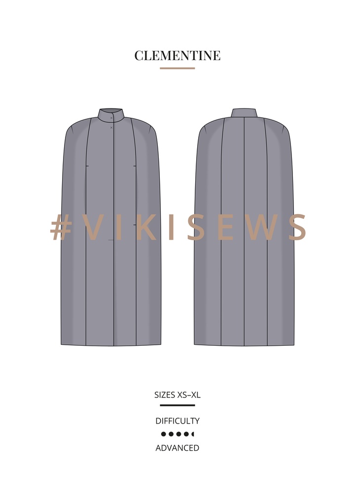 Clementine cape coat