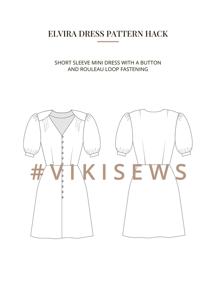 Elvira dress pattern hacking guide