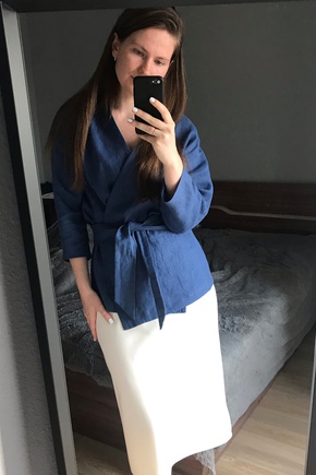 Селена из костюмного льна