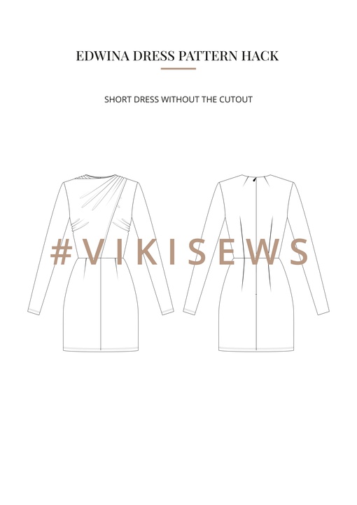 Edwina dress pattern hacking guide