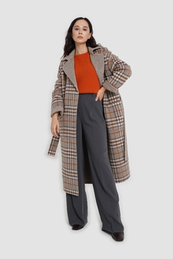 Пальто объемное прямого силуэта Триш