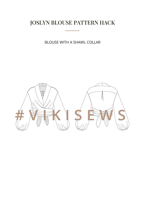 Joslyn blouse pattern hacking guide