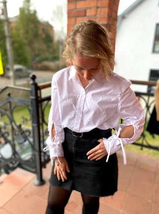 Не классическая белая рубашка