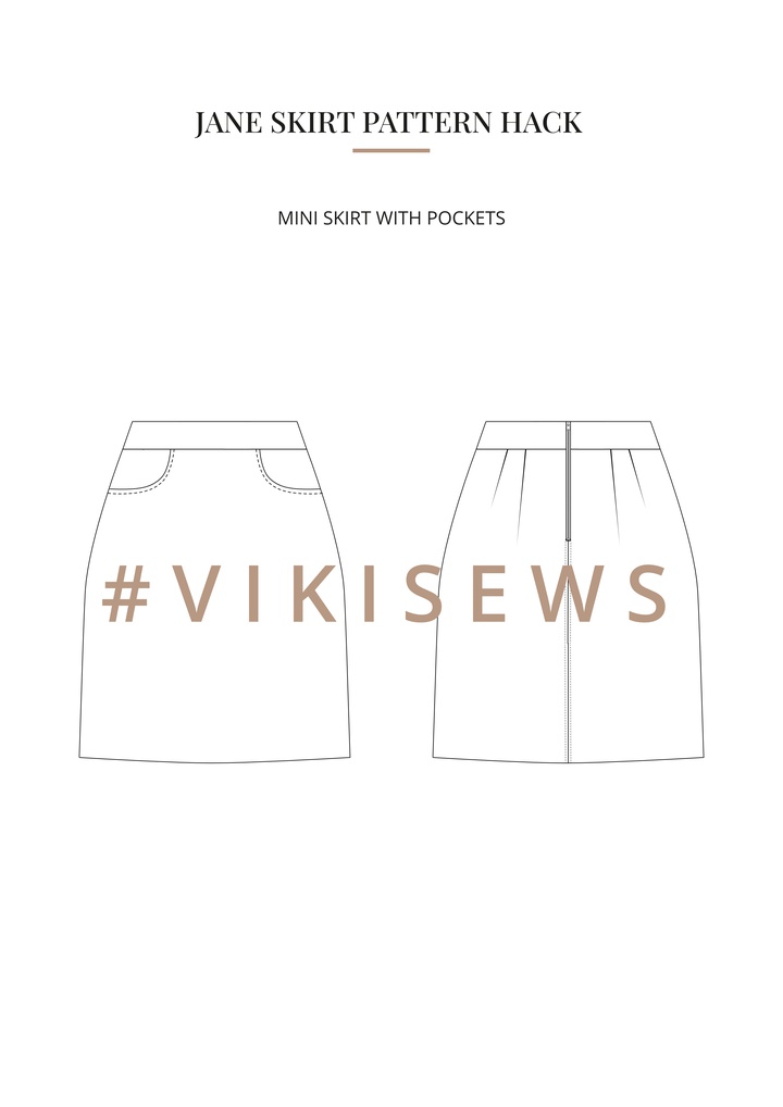 Jane skirt pattern hacking guide