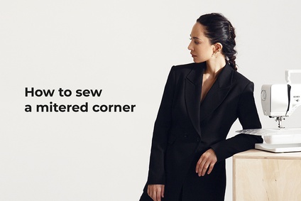 How to sew a mitered corner