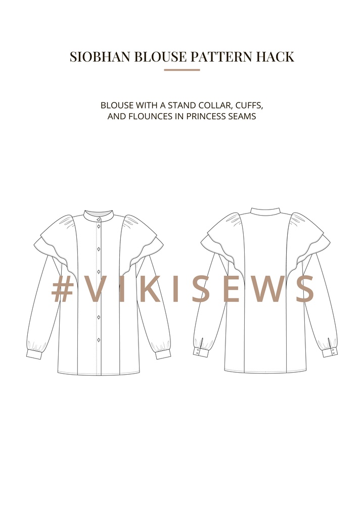 Siobhan blouse pattern hacking guide