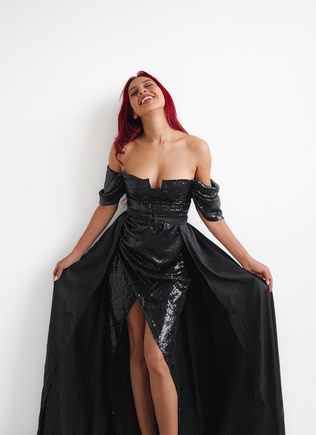 My black Athena dress