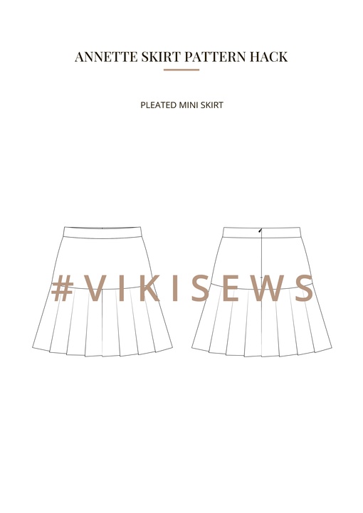 Annette skirt pattern hacking guide