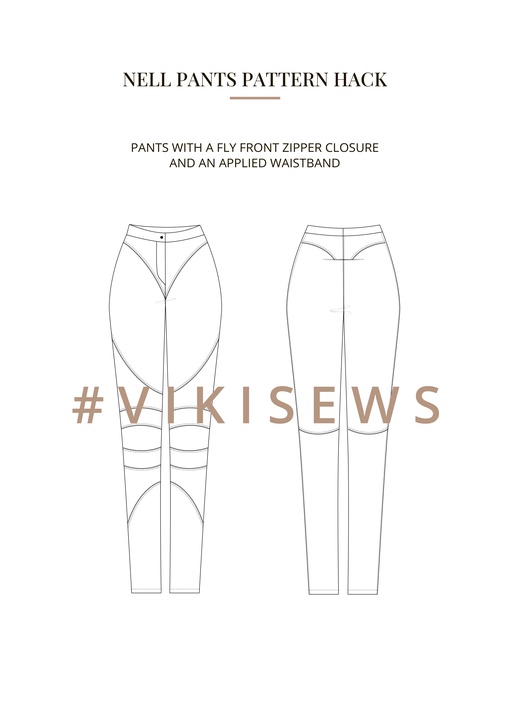 Nell pants pattern hacking guide