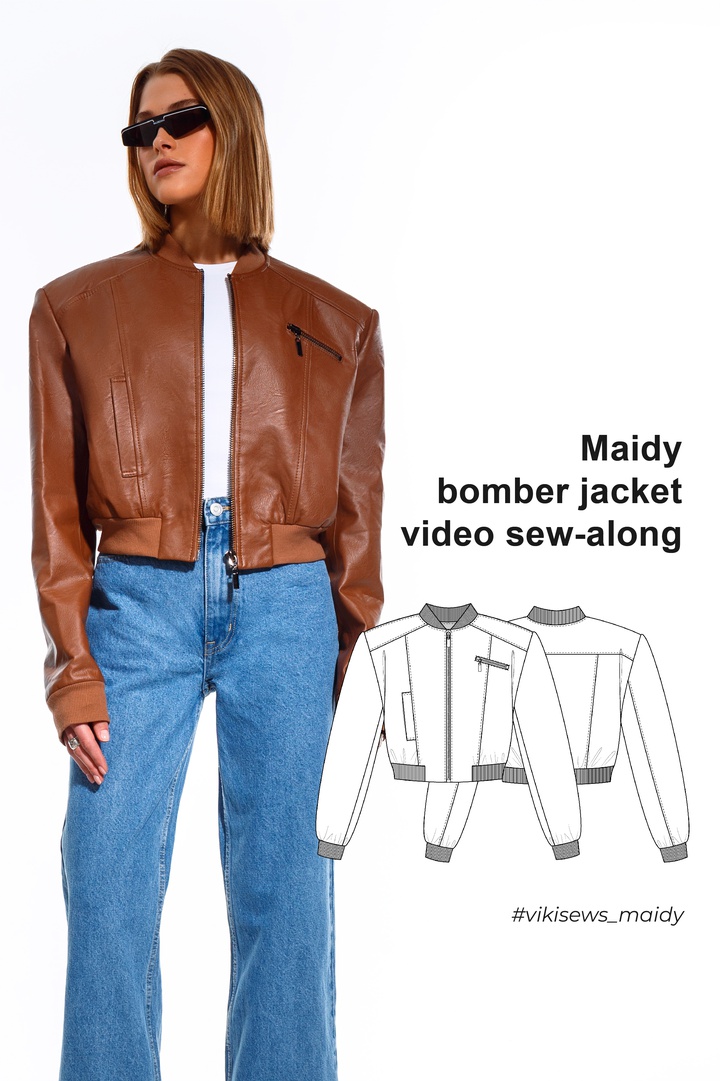 Maidy bomber jacket video sew-along