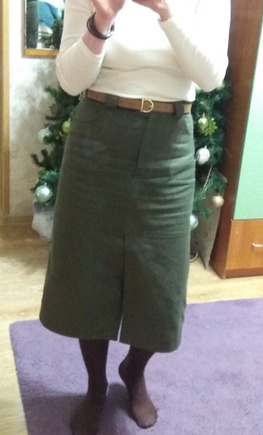 Юбка миди с изюминкой