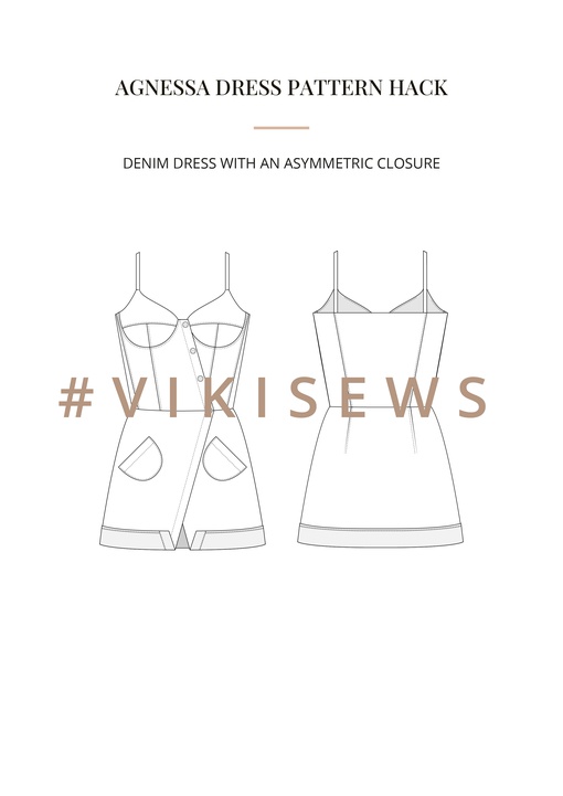Agnessa dress pattern hacking guide