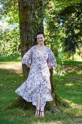 Нежное чайное платье