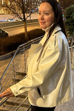 Классная косуха оверсайз