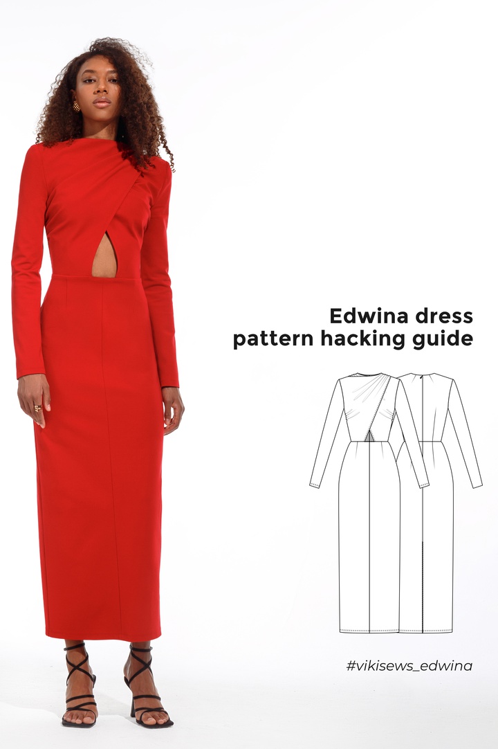 Edwina dress pattern hacking guide