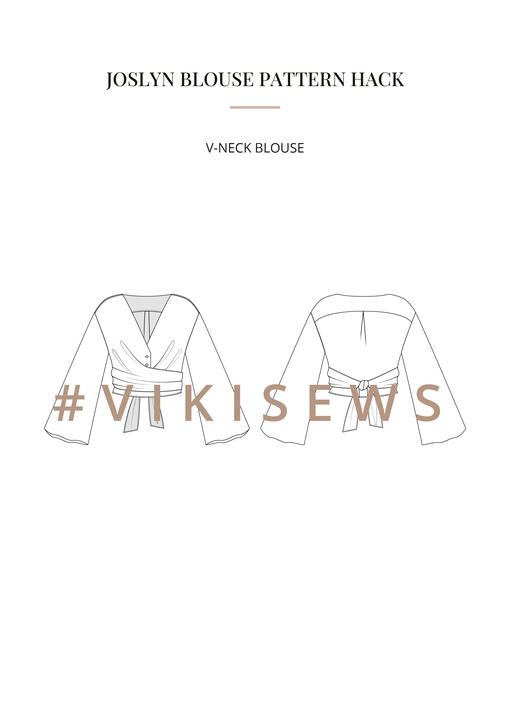 Joslyn blouse pattern hacking guide