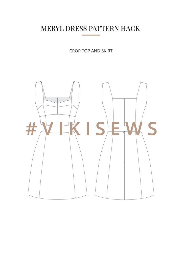 Meryl dress pattern hacking guide