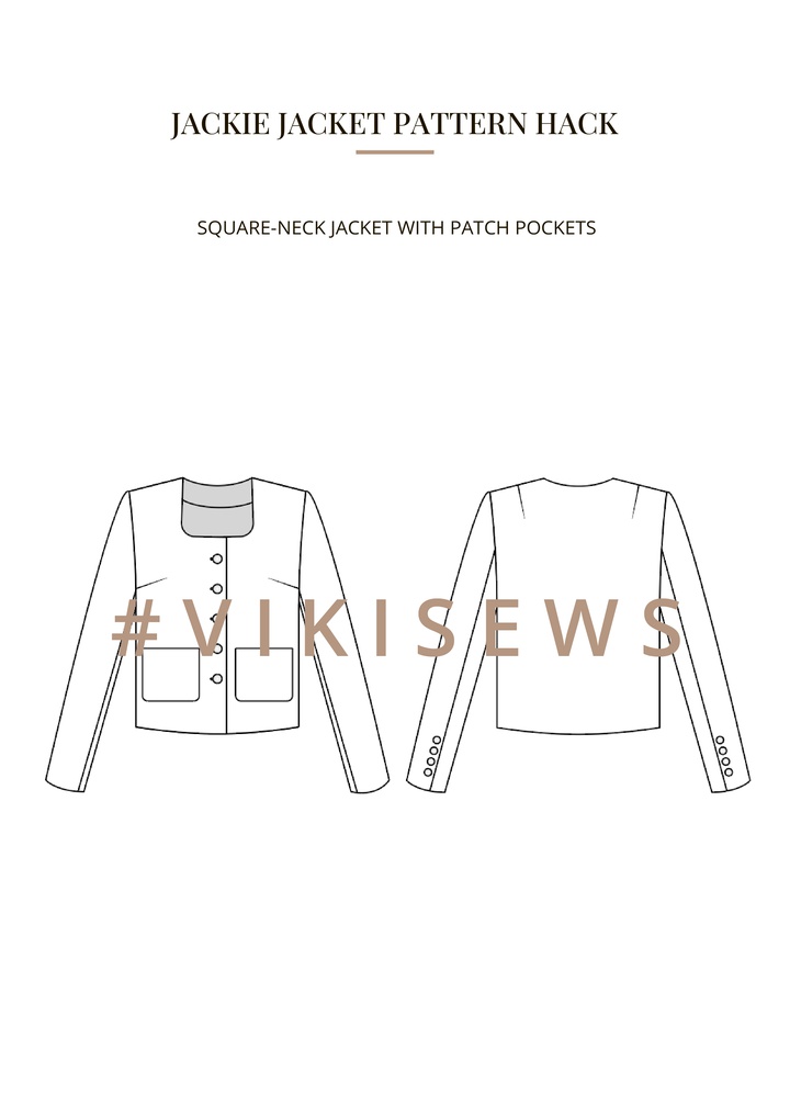 Jackie jacket pattern hacking guide