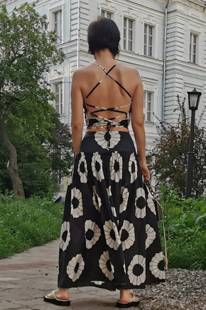 Платье, превращенное в костюм тройку