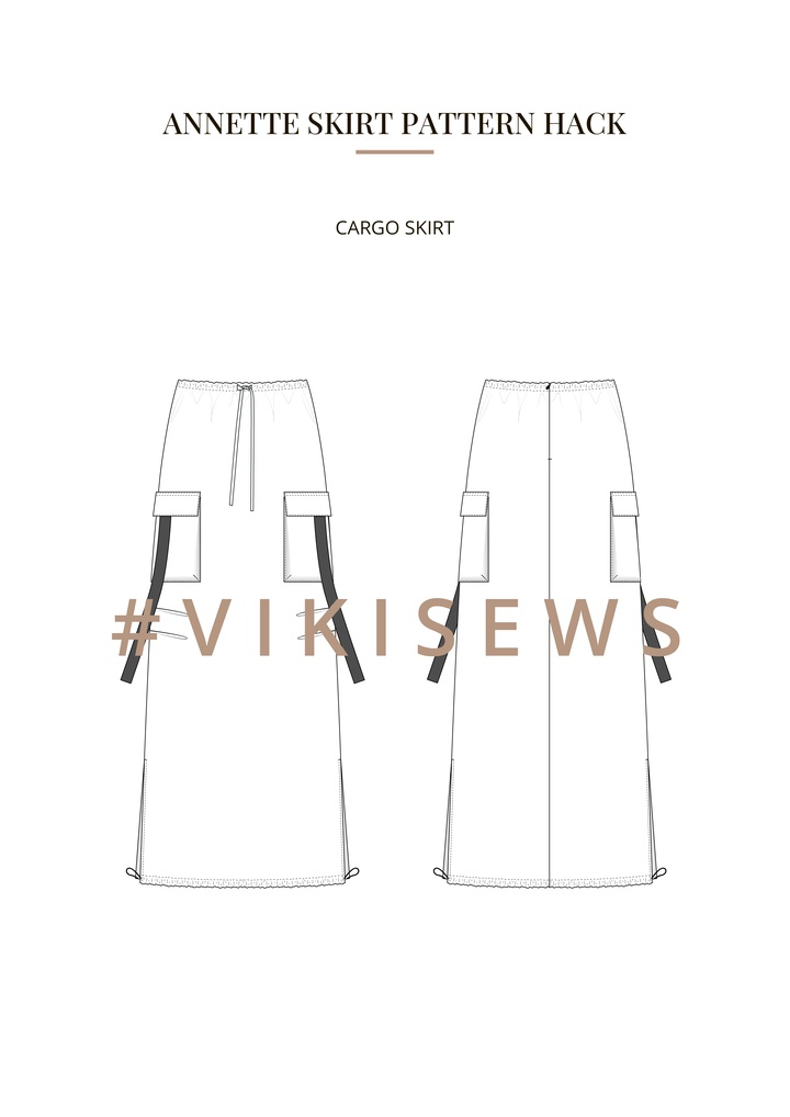Annette skirt pattern hacking guide
