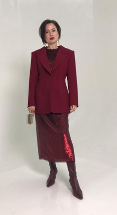 Этери из двуслойной шерсти с закрытыми швами без подклада