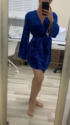 Бархатный пеньюар - красота и роскошь )