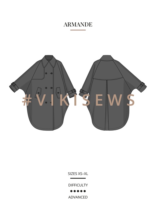 Armande cape coat
