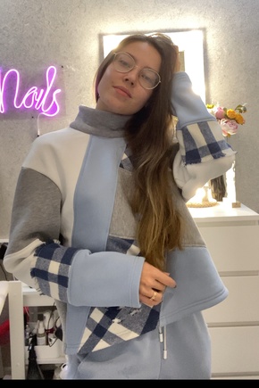 Сделала свитер-плед