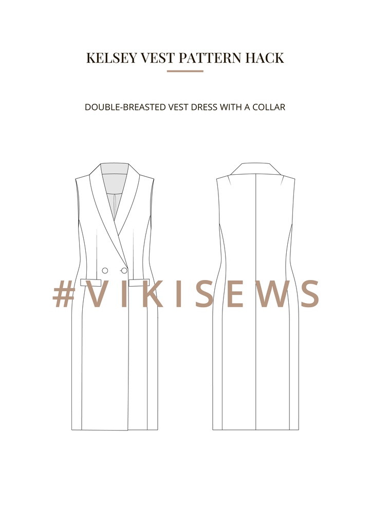 Kelsey vest pattern hacking guide
