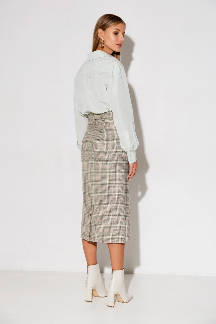 МК по пошиву прямой юбки с отлетной деталью Нина