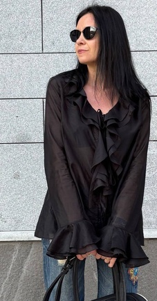 Черное бохо для жары в городе