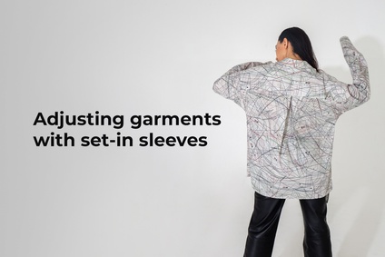 Adjusting garments with set-in sleeves to fit broad straight shoulders