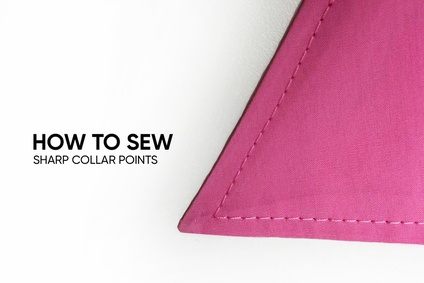 How to sew sharp collar points