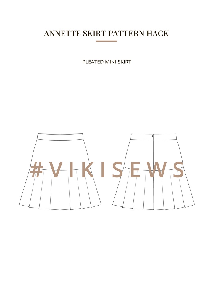 Annette skirt pattern hacking guide