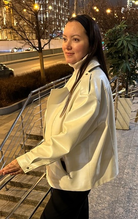 Классная косуха оверсайз