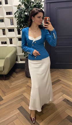 Жакет на основе платья. Прекрасная модель!